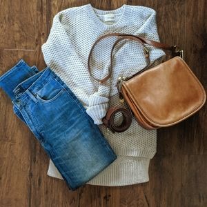 Aritzia Wilfred Cream Wool Sweater XS